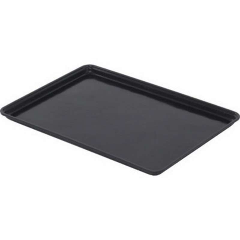 Tray, Cafeteria Style, 18in W x 26in L x 1-1/8in H, Black/ESD